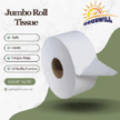 Jumbo roll tissue, 2-ply, virgin pulp 130m